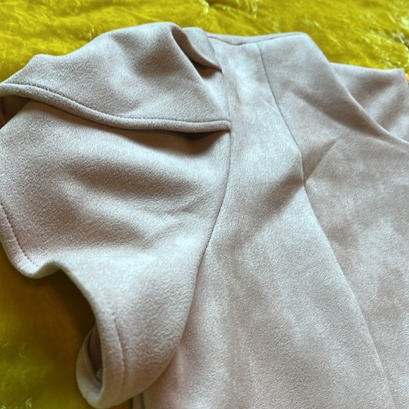 Calvin Klein Suede Like Blush Pink Dress with Sleeves NWOT - Picture 10 of 17